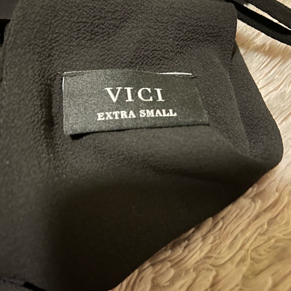 VICI black high-low racer back spaghetti strap dress - Picture 7 of 7